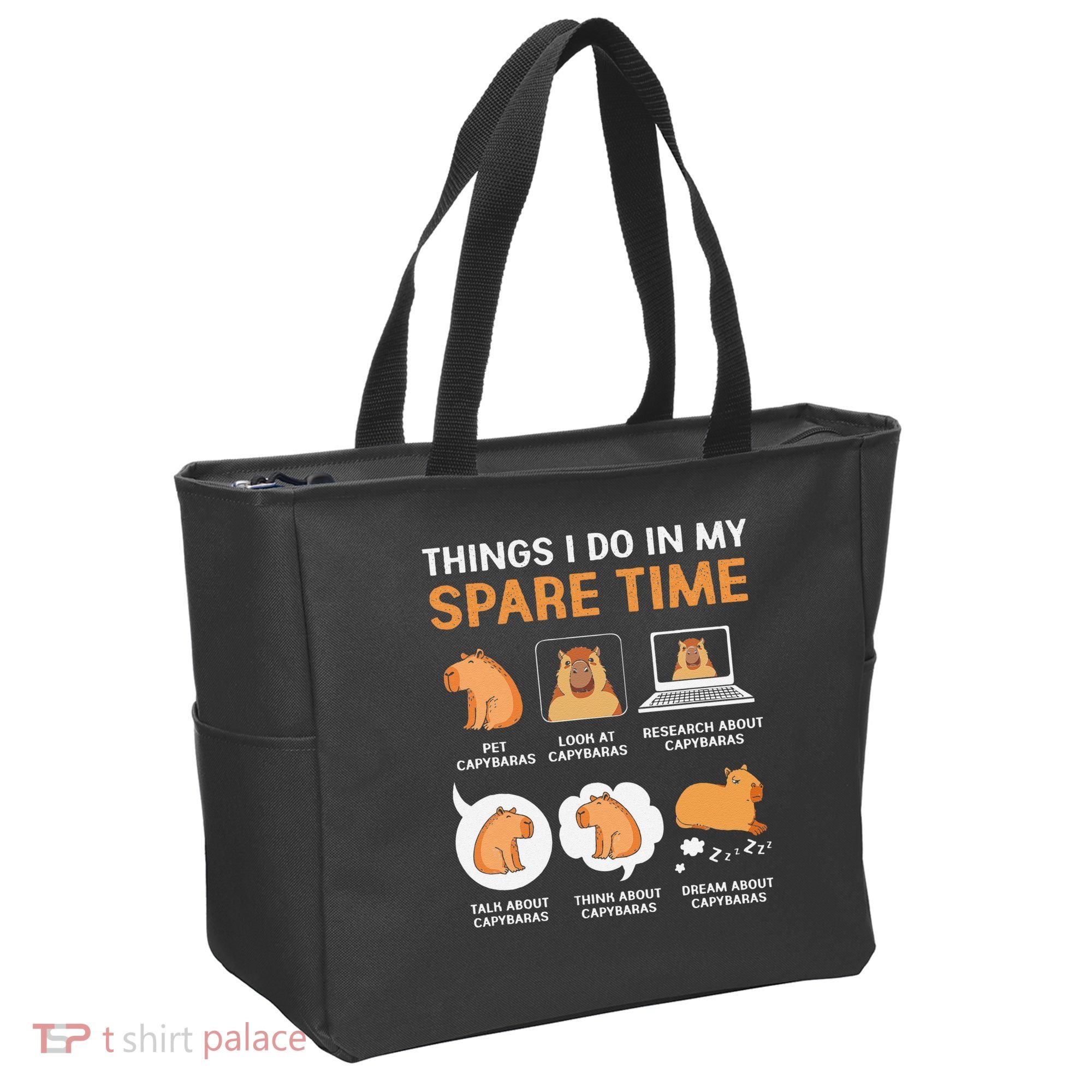 Capybara Lover Things I Do In My Spare Time Tote Bag