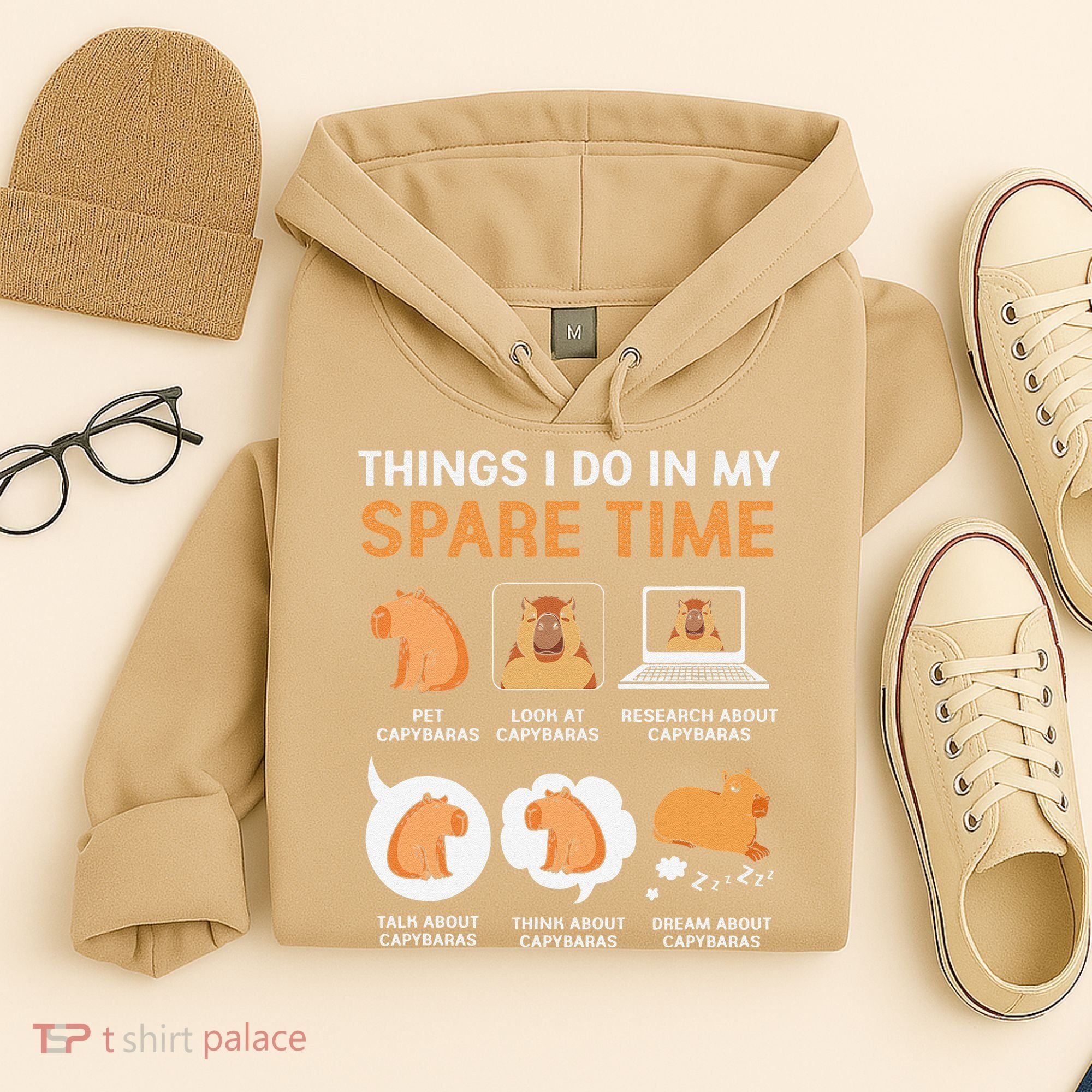 Capybara Lover Things I Do In My Spare Time Hoodie