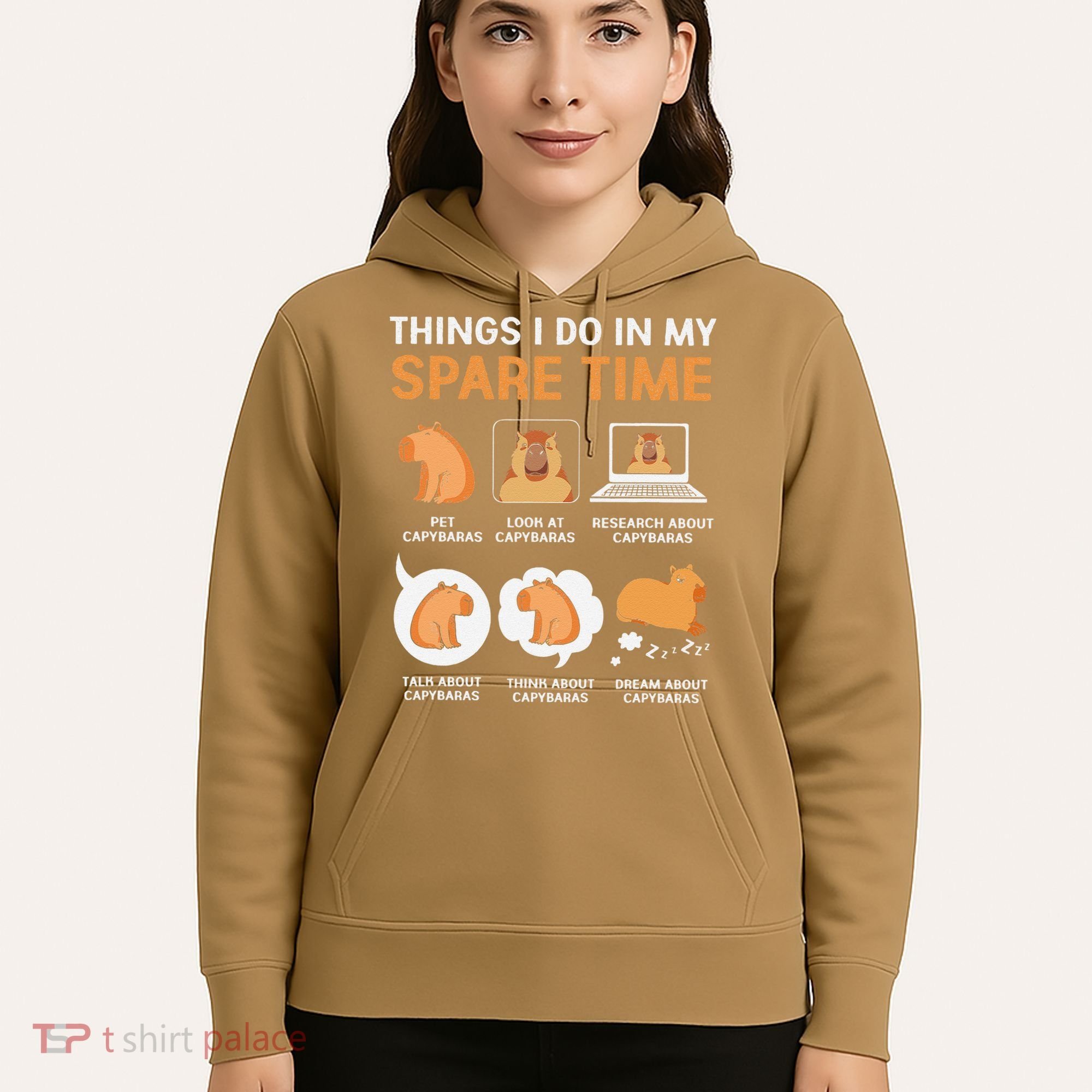 Capybara Lover Things I Do In My Spare Time Hoodie
