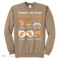 Capybara Lover Things I Do In My Spare Time Sweatshirt thumb 0
