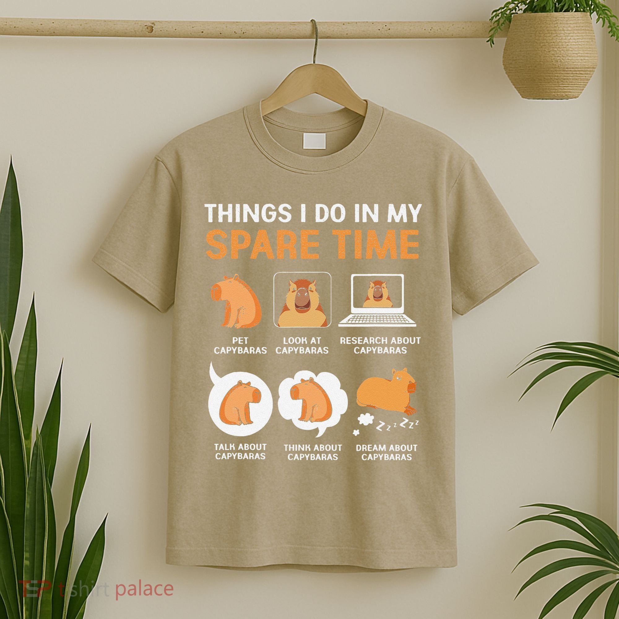 Capybara Lover Things I Do In My Spare Time T-Shirt