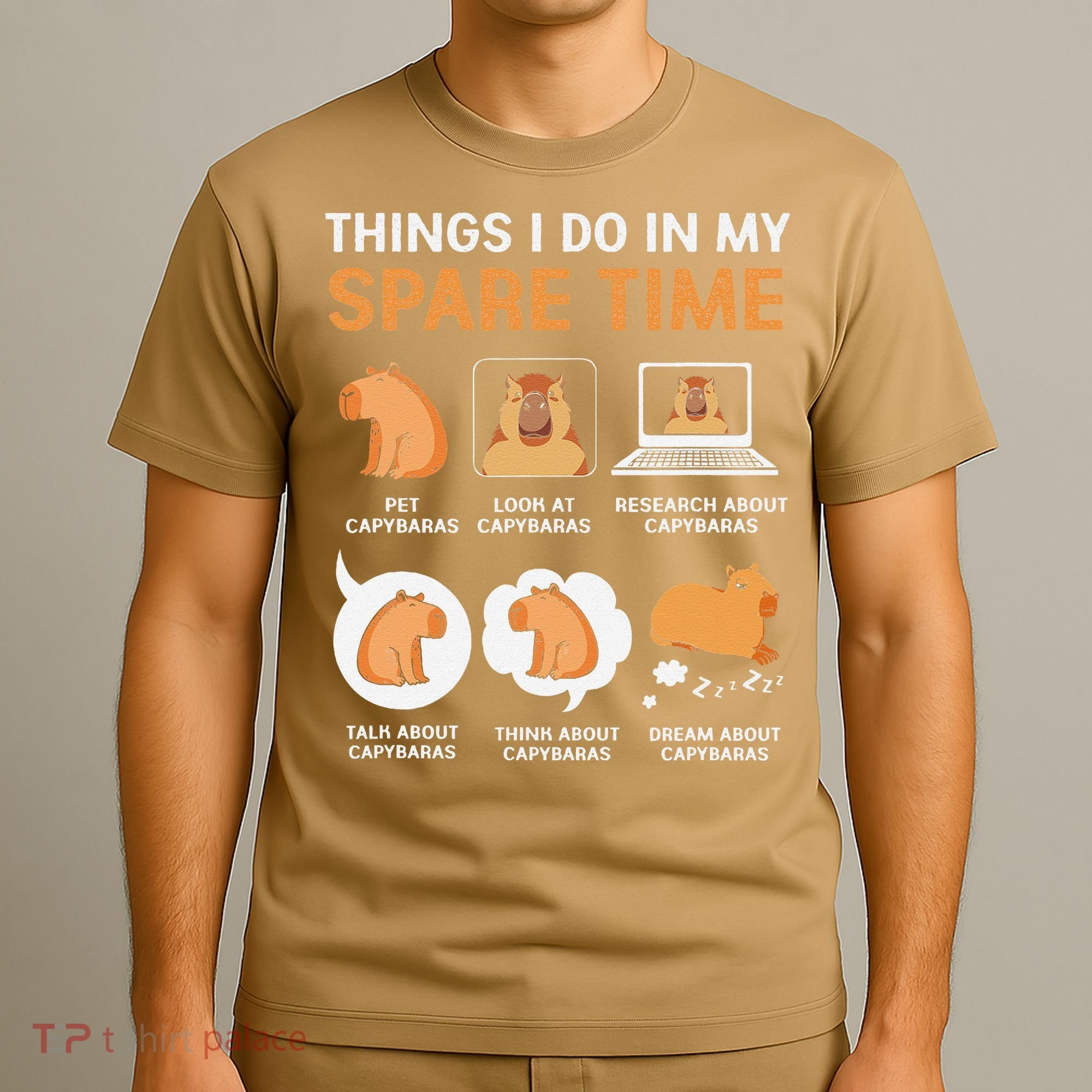 Capybara Lover Things I Do In My Spare Time T-Shirt
