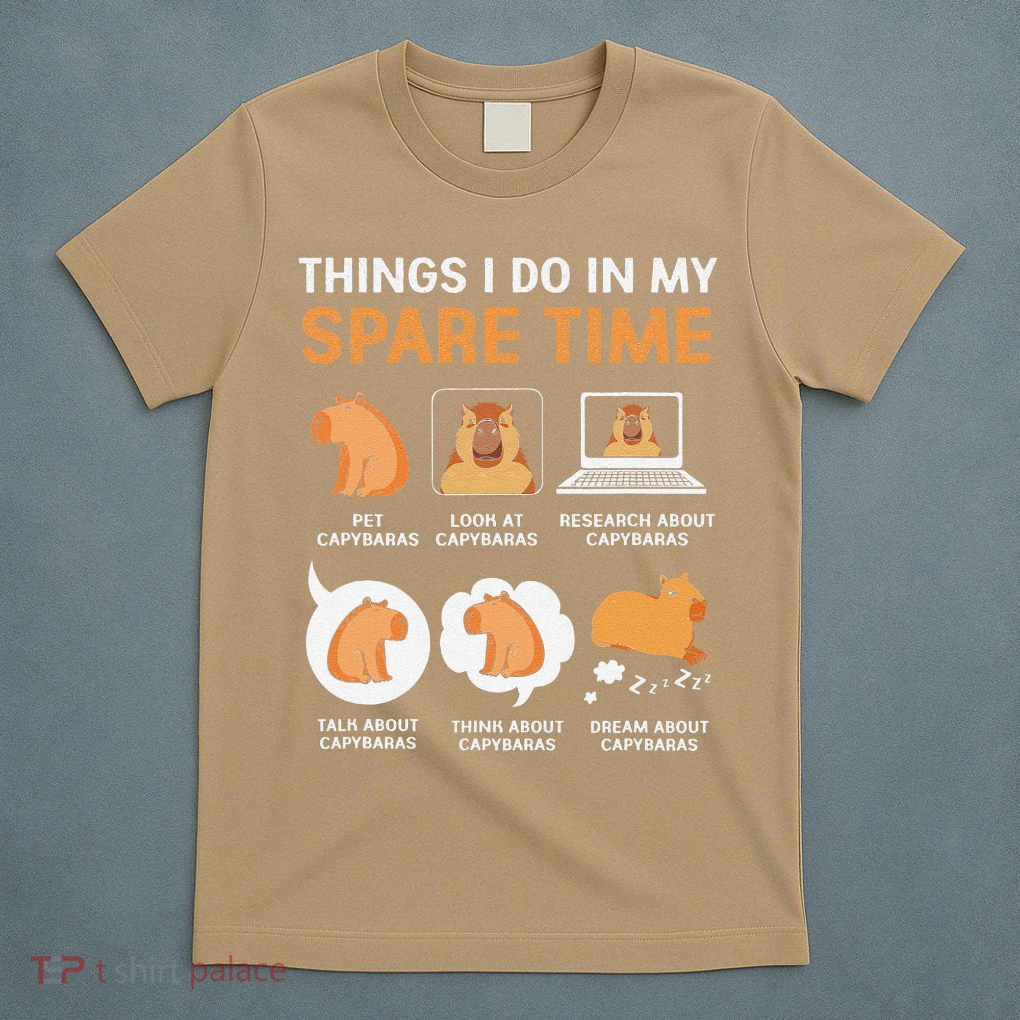 Capybara Lover Things I Do In My Spare Time T-Shirt
