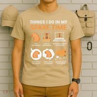 Capybara Lover Things I Do In My Spare Time T-Shirt thumb 6