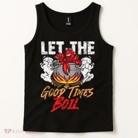 Crawfish Let The Good Time Boil Southern Funny Humor Sayings Tank Top thumb 2