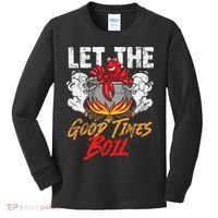 Crawfish Let The Good Time Boil Southern Funny Humor Sayings Kids Long Sleeve Shirt thumb 0