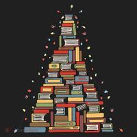 Christmas Library Tree Librarian Book Lover Women's Sweatshirt thumb 2