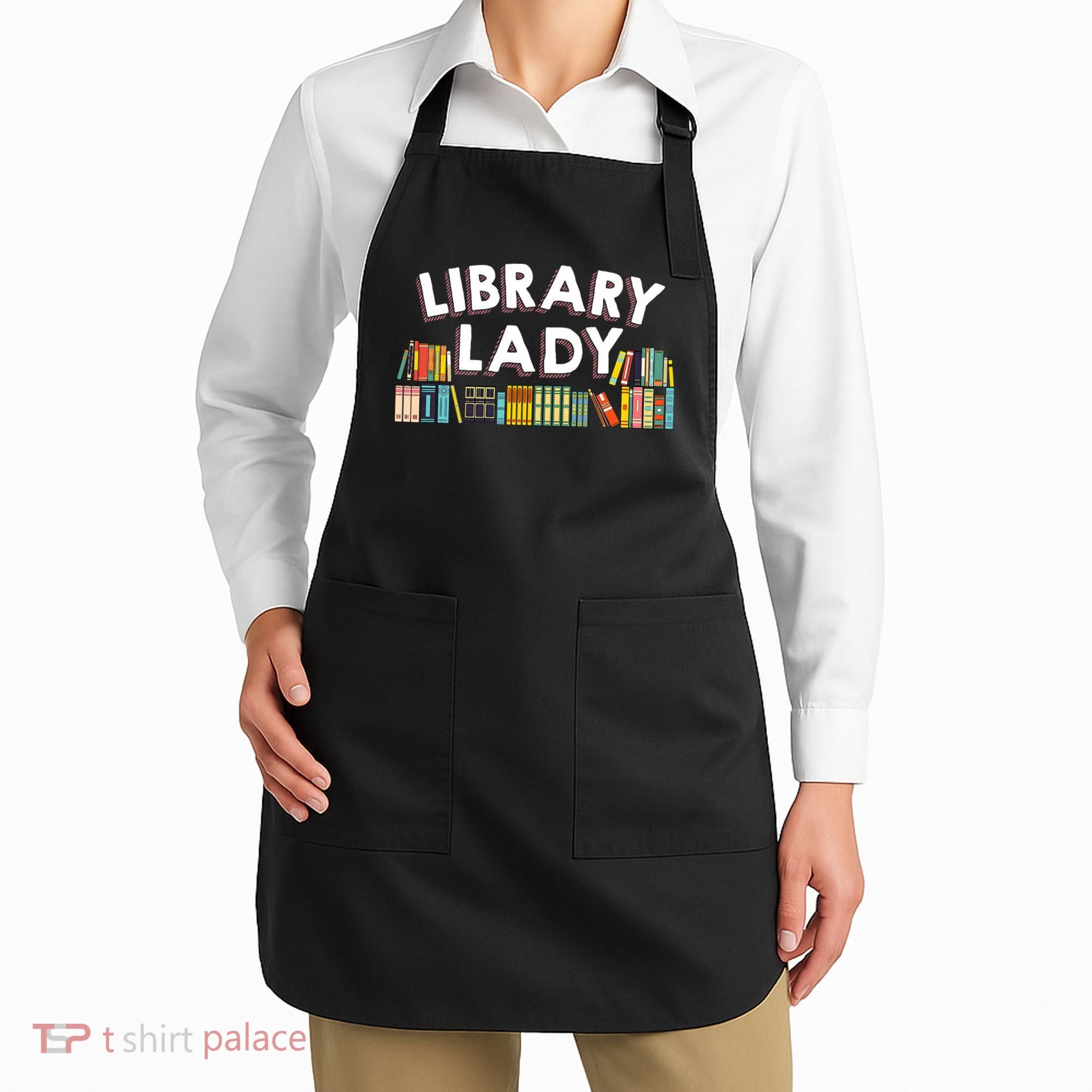 Cool Librarian Themed Art For Women Library Worker Apron