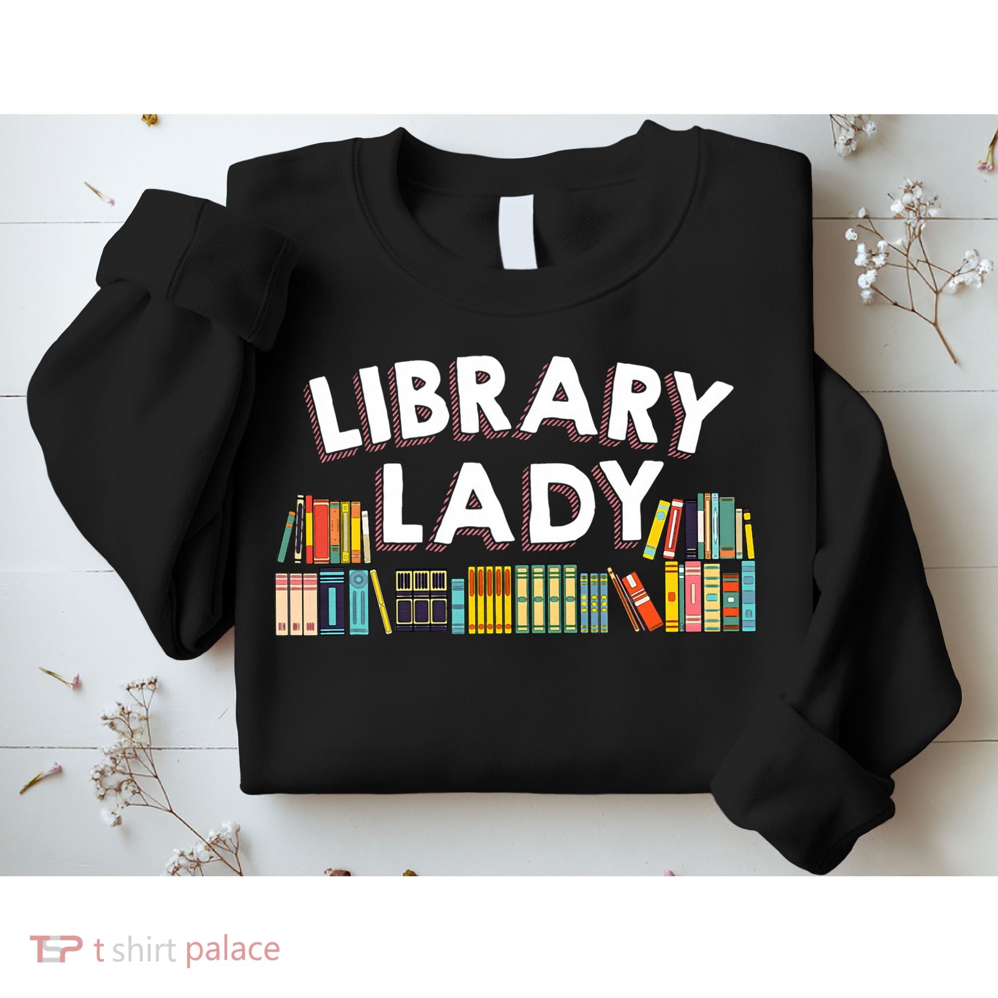 Cool Librarian Themed Art For Women Library Worker Sweatshirt