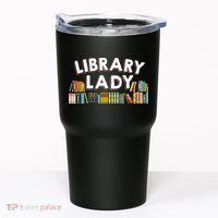 Cool Librarian Themed Art For Women Library Worker Tumbler thumb 0