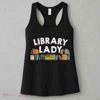 Cool Librarian Themed Art For Women Library Worker Women's Tank Top thumb 3