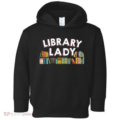 Cool Librarian Themed Art For Women Library Worker Toddler Hoodie