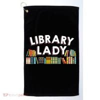 Cool Librarian Themed Art For Women Library Worker Golf Towel thumb 0