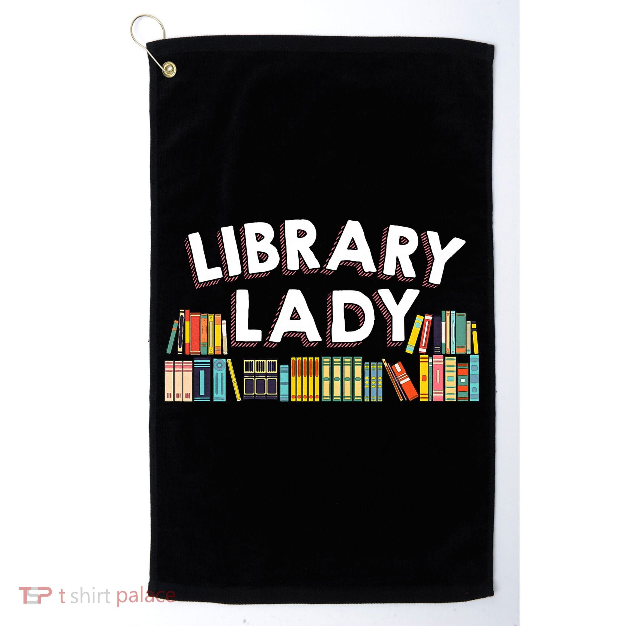 Cool Librarian Themed Art For Women Library Worker Golf Towel