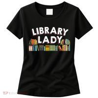 Cool Librarian Themed Art For Women Library Worker Women's T-Shirt thumb 0