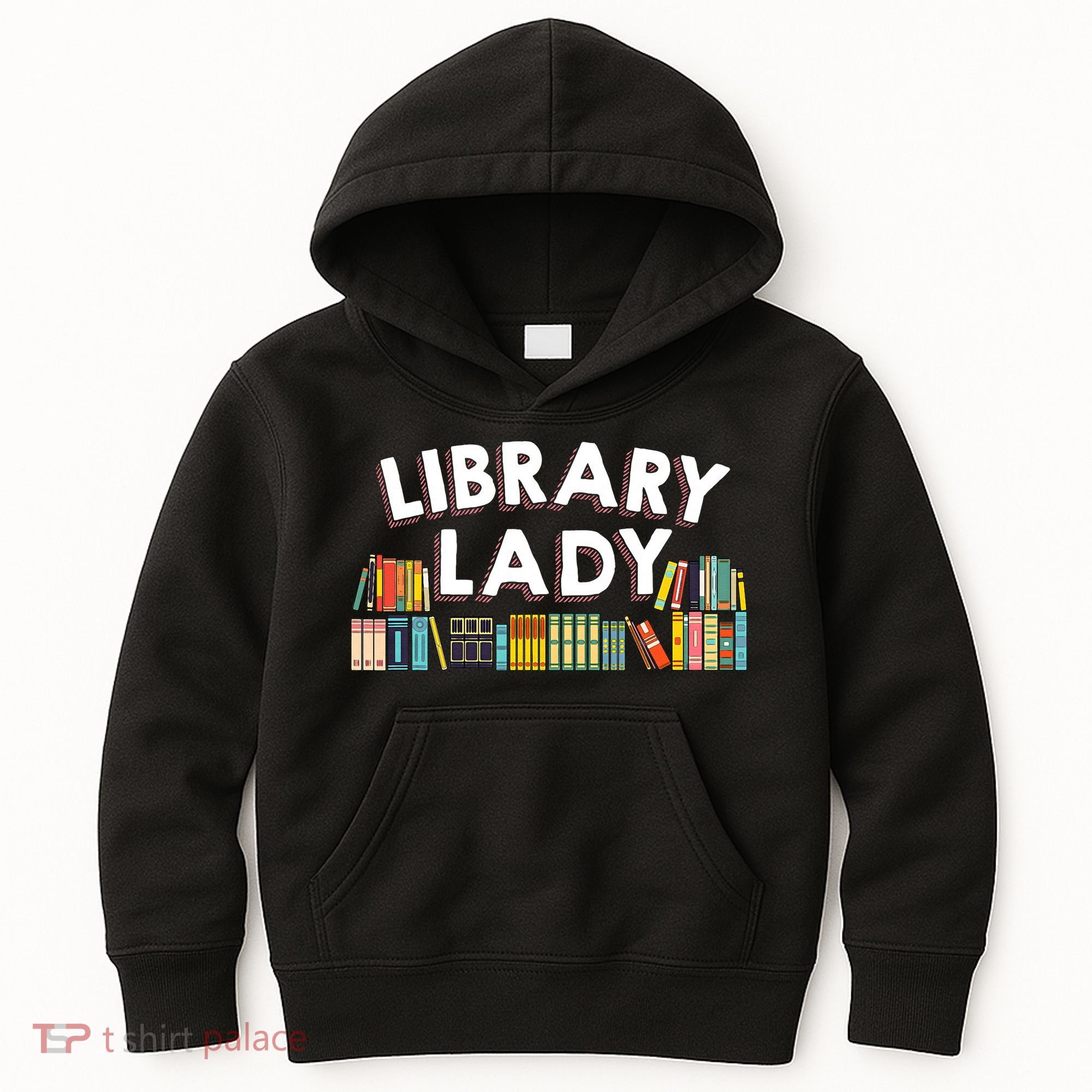 Cool Librarian Themed Art For Women Library Worker Kids Hoodie