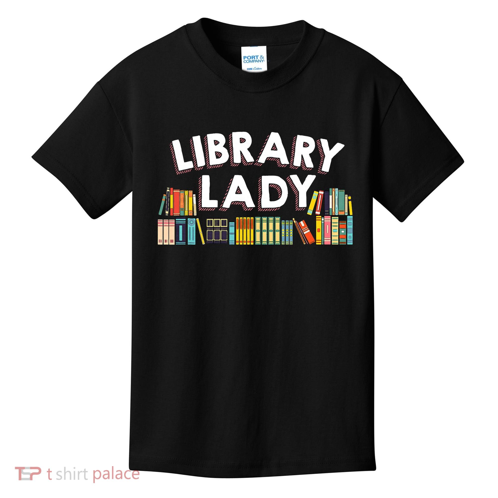 Cool Librarian Themed Art For Women Library Worker Kids T-Shirt