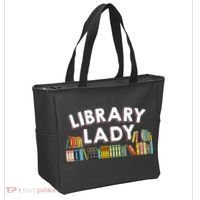 Cool Librarian Themed Art For Women Library Worker Tote Bag thumb 2
