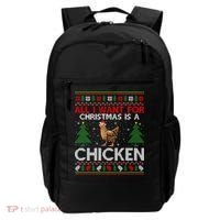 Chicken Lover Ugly All I Want For Christmas Is A Chicken Gift Backpack thumb 0