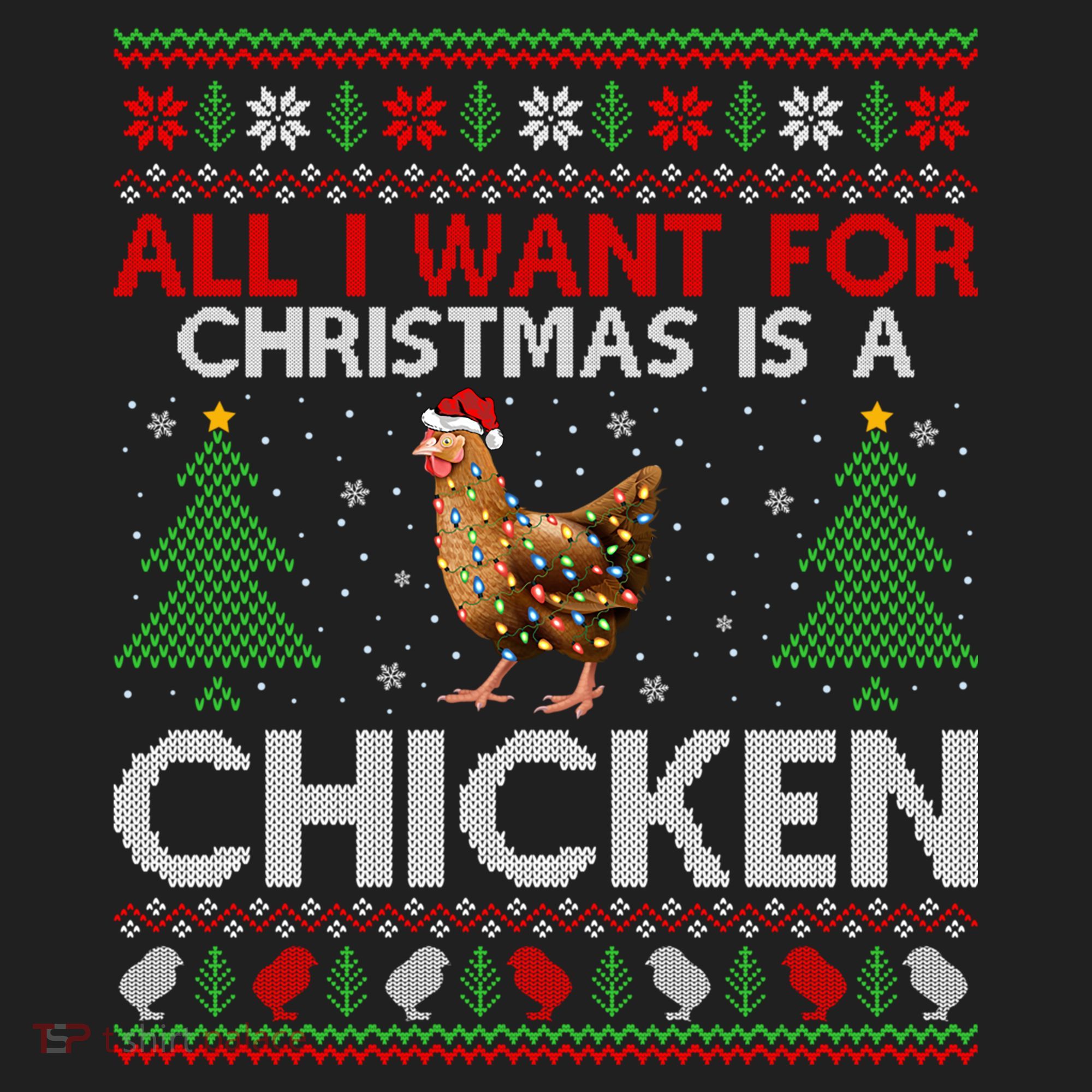 Chicken Lover Ugly All I Want For Christmas Is A Chicken Gift Beanie