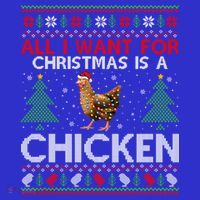 Chicken Lover Ugly All I Want For Christmas Is A Chicken Gift Mousepad thumb 1