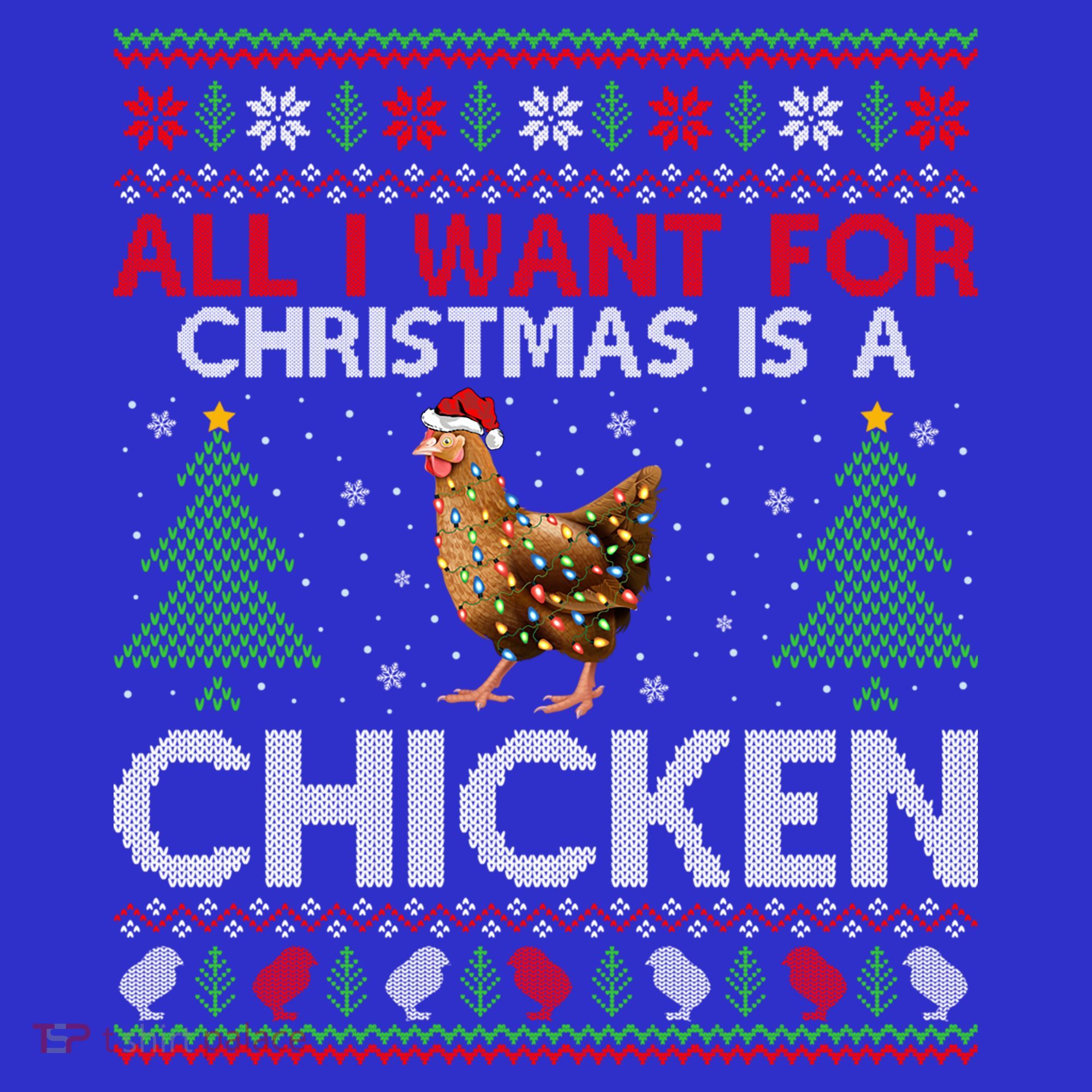 Chicken Lover Ugly All I Want For Christmas Is A Chicken Gift Mousepad