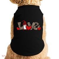 Cute Love Valentines Day Gnome Doggie Tank thumb 0