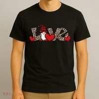 Cute Love Valentines Day Gnome T-Shirt thumb 3