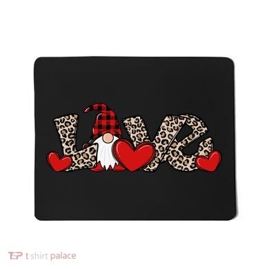 Cute Love Valentines Day Gnome Mousepad