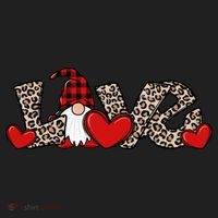 Cute Love Valentines Day Gnome Golf Towel thumb 3