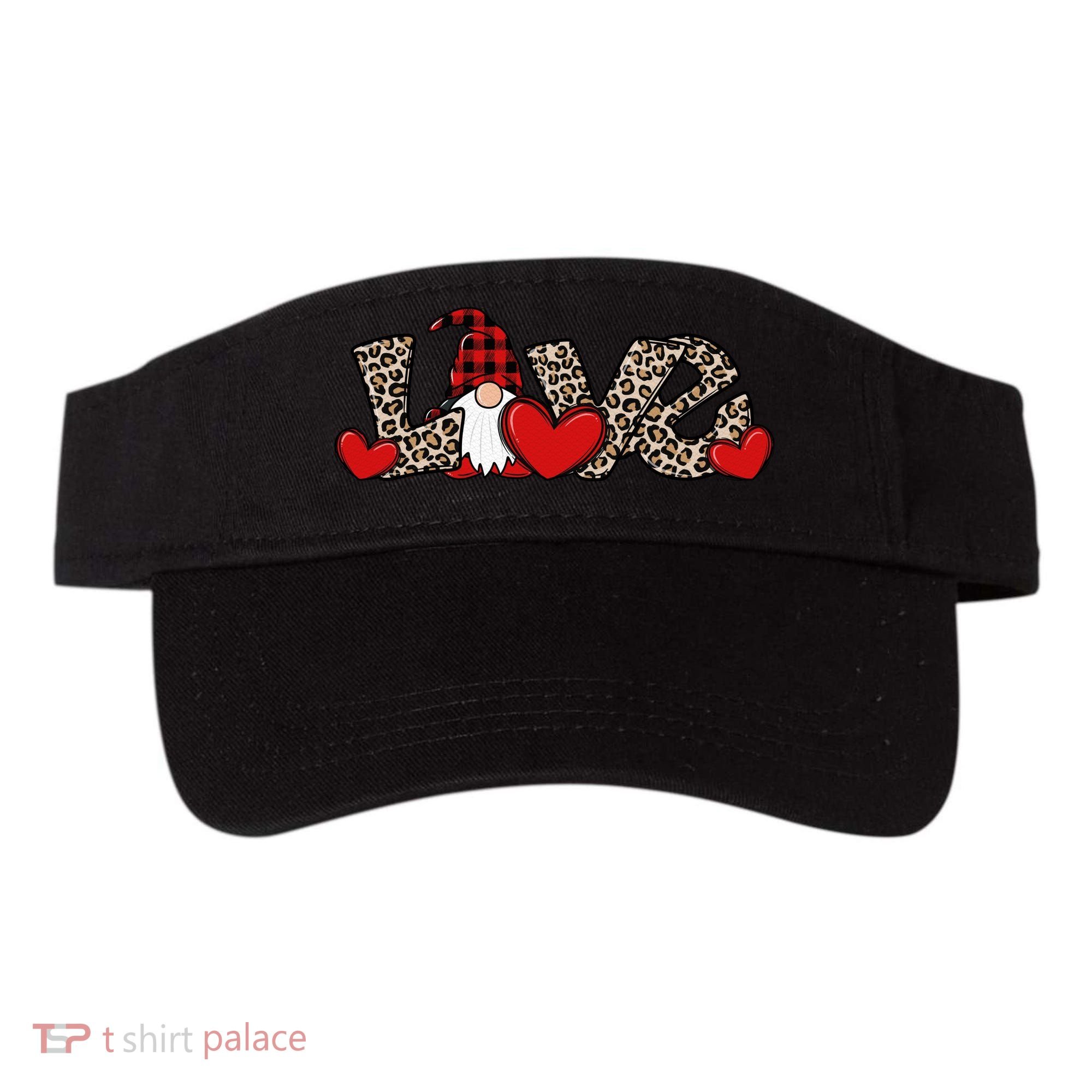 Cute Love Valentines Day Gnome Visor