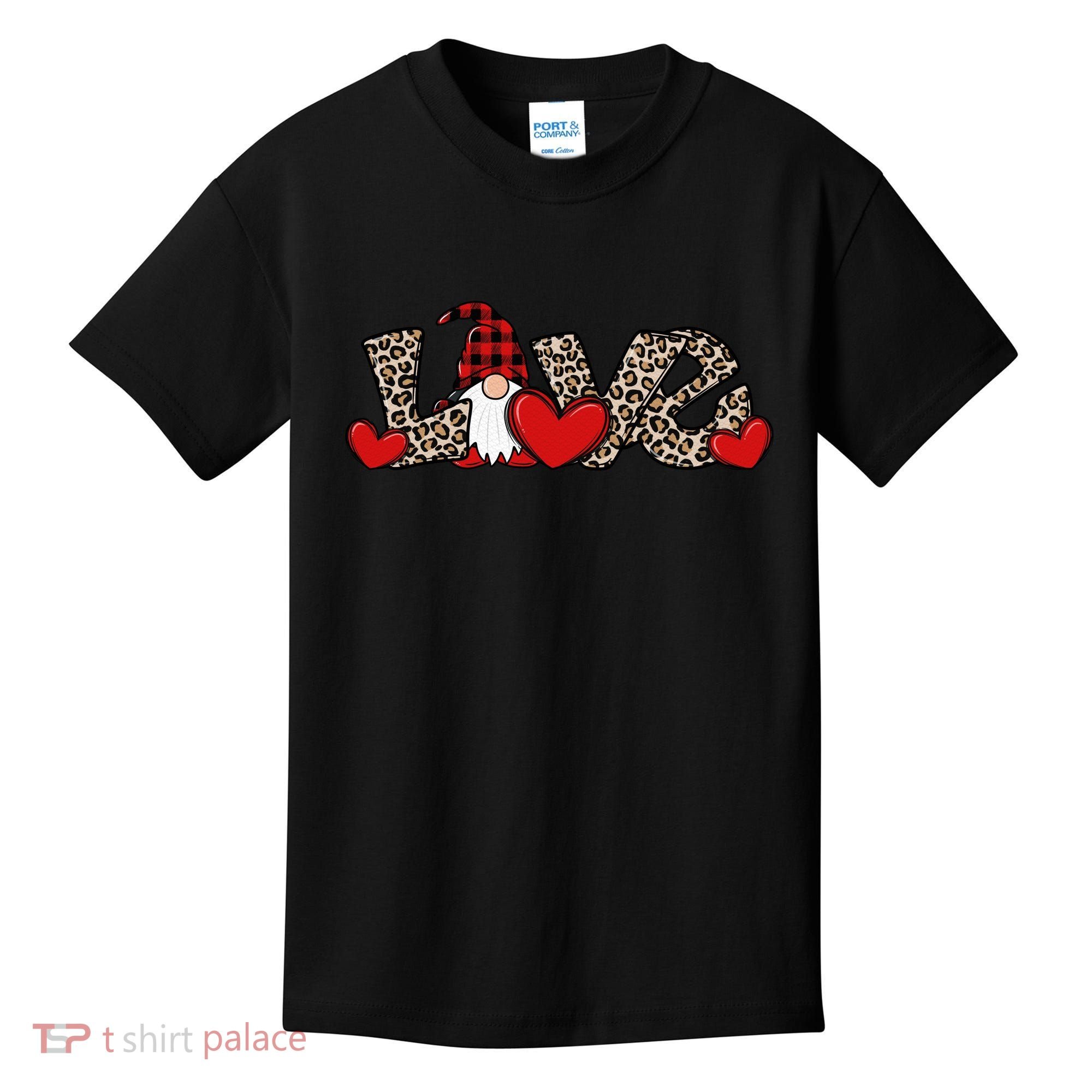 Cute Love Valentines Day Gnome Kids T-Shirt