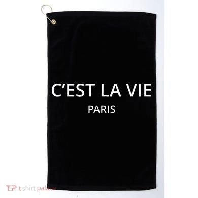 CEst La Vie Paris Golf Towel