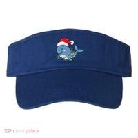 Christmas Lights Whale Wearing Xmas Hat Whale Lover Visor thumb 0