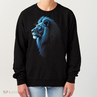 Cool Lion With Blue Eyes Lions Women's Sweatshirt