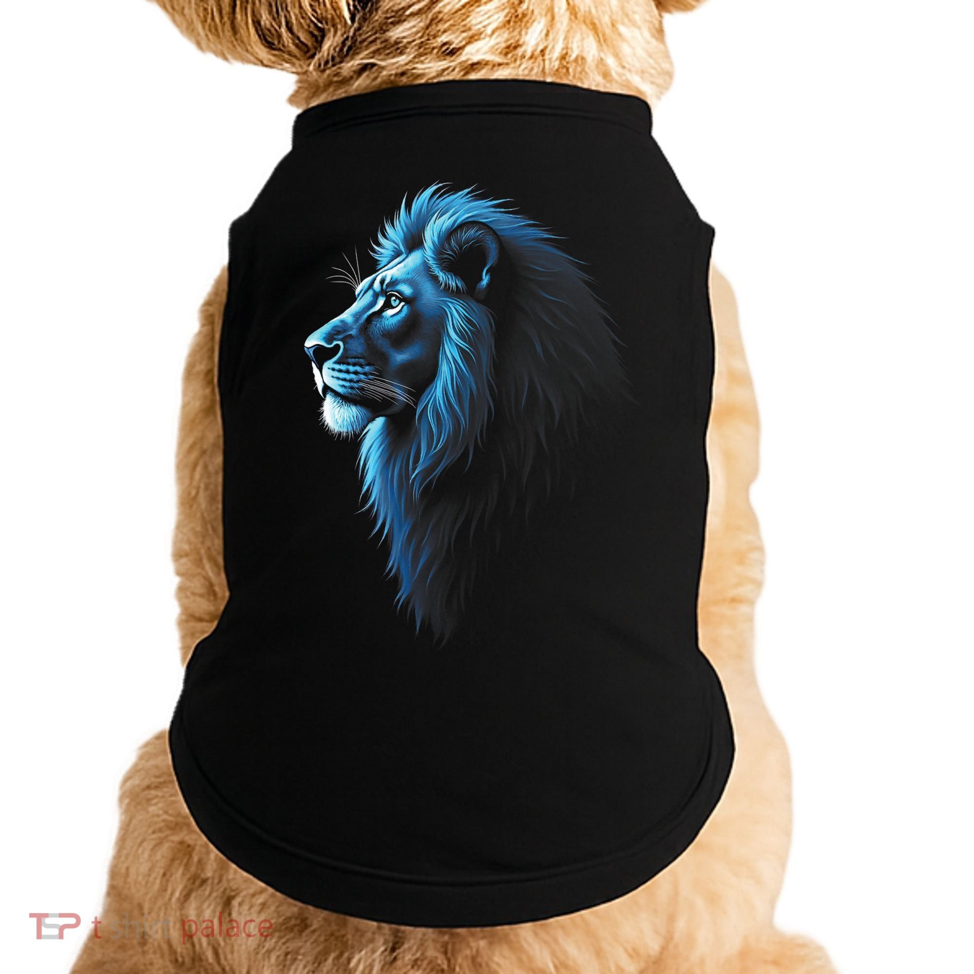 Cool Lion With Blue Eyes Lions Doggie Tank