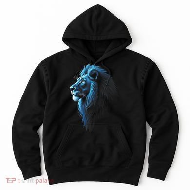 Cool Lion With Blue Eyes Lions Hoodie