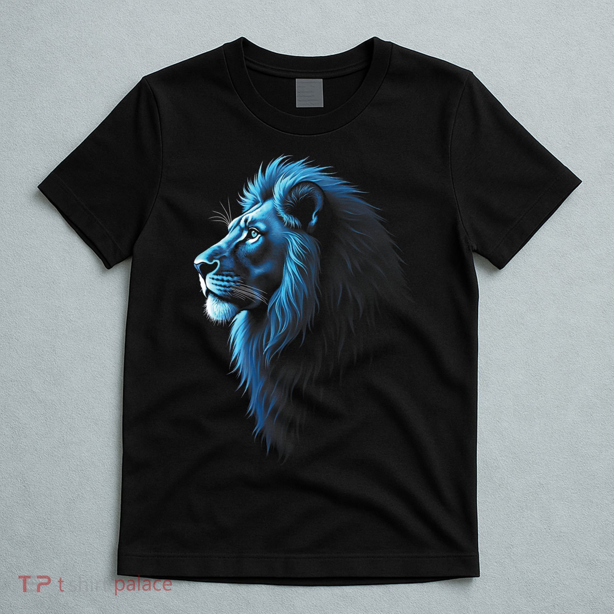 Cool Lion With Blue Eyes Lions T-Shirt