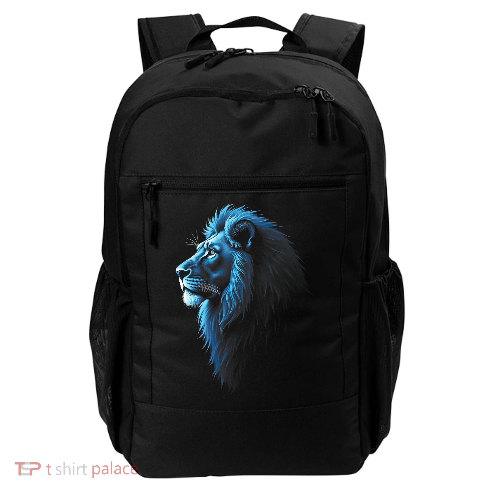 Cool Lion With Blue Eyes Lions Backpack