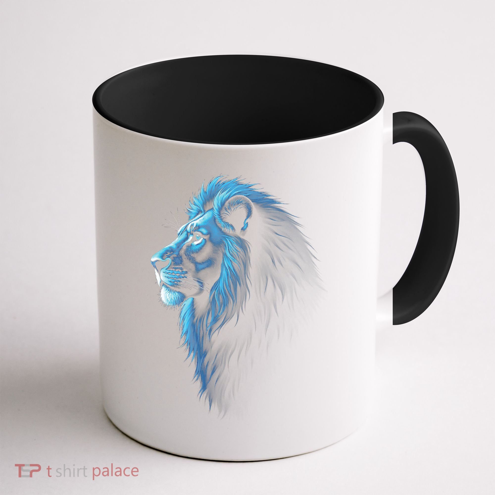 Cool Lion With Blue Eyes Lions Coffee Mug