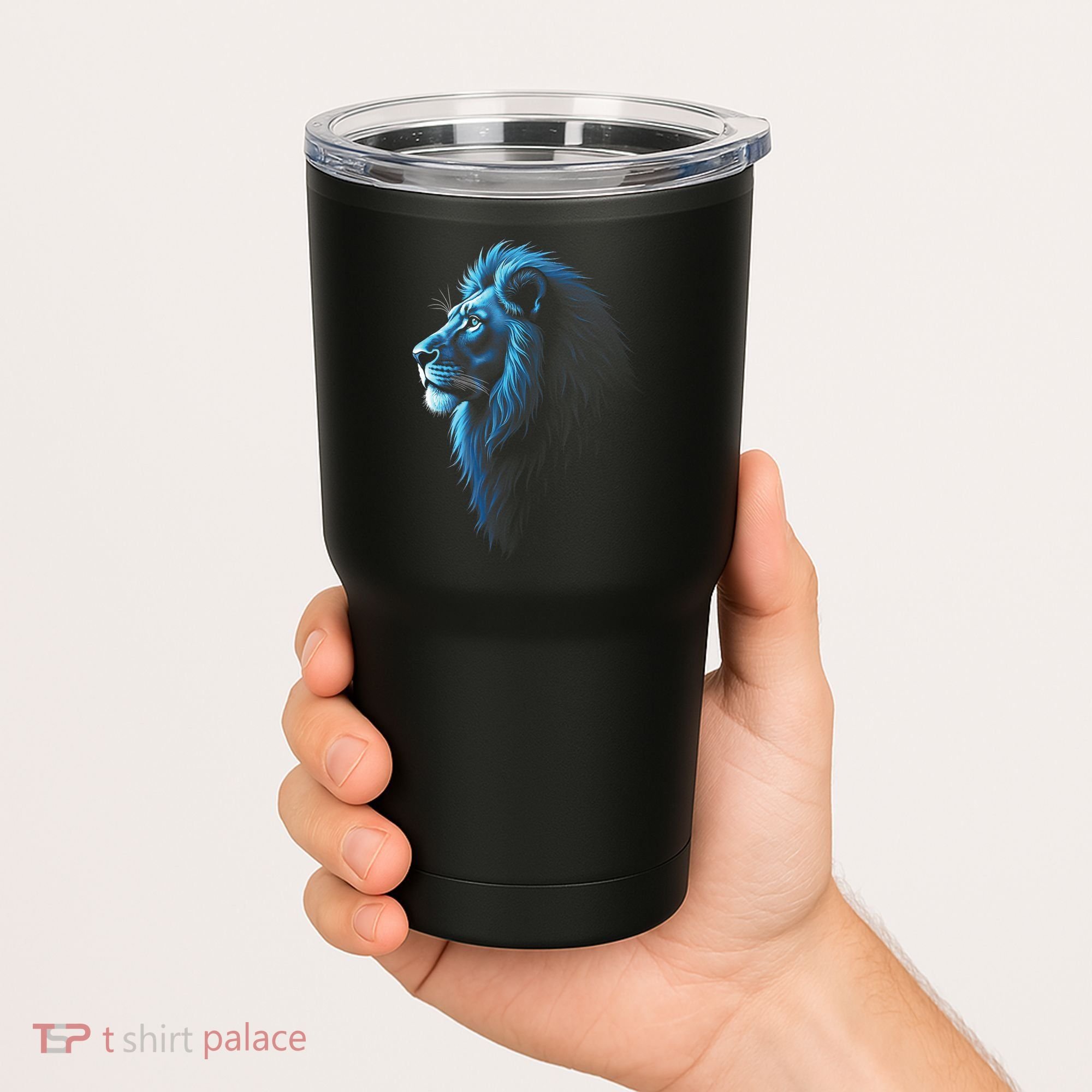 Cool Lion With Blue Eyes Lions Tumbler