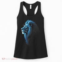 Cool Lion With Blue Eyes Lions Women's Tank Top thumb 0