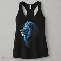 Cool Lion With Blue Eyes Lions Women's Tank Top thumb 3