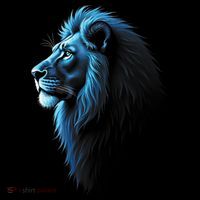 Cool Lion With Blue Eyes Lions Toddler Hoodie thumb 2