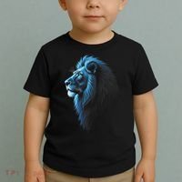 Cool Lion With Blue Eyes Lions Toddler T-Shirt thumb 2