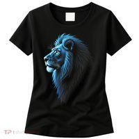Cool Lion With Blue Eyes Lions Women's T-Shirt thumb 0