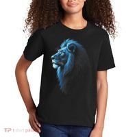 Cool Lion With Blue Eyes Lions Kids T-Shirt thumb 2