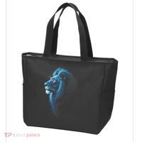 Cool Lion With Blue Eyes Lions Tote Bag thumb 3