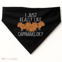 Capybara Lover Women Cute Capybara USA-Made Doggie Bandana thumb 0