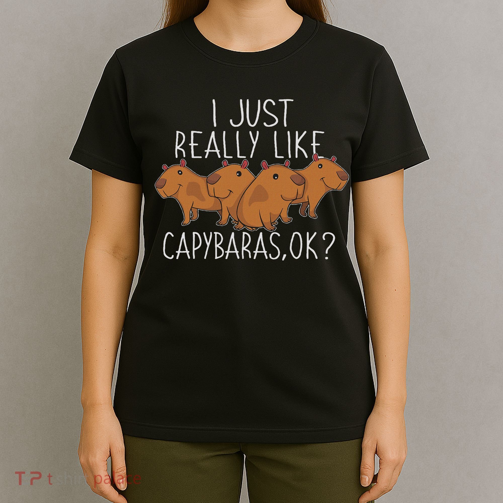 Capybara Lover Women Cute Capybara T-Shirt